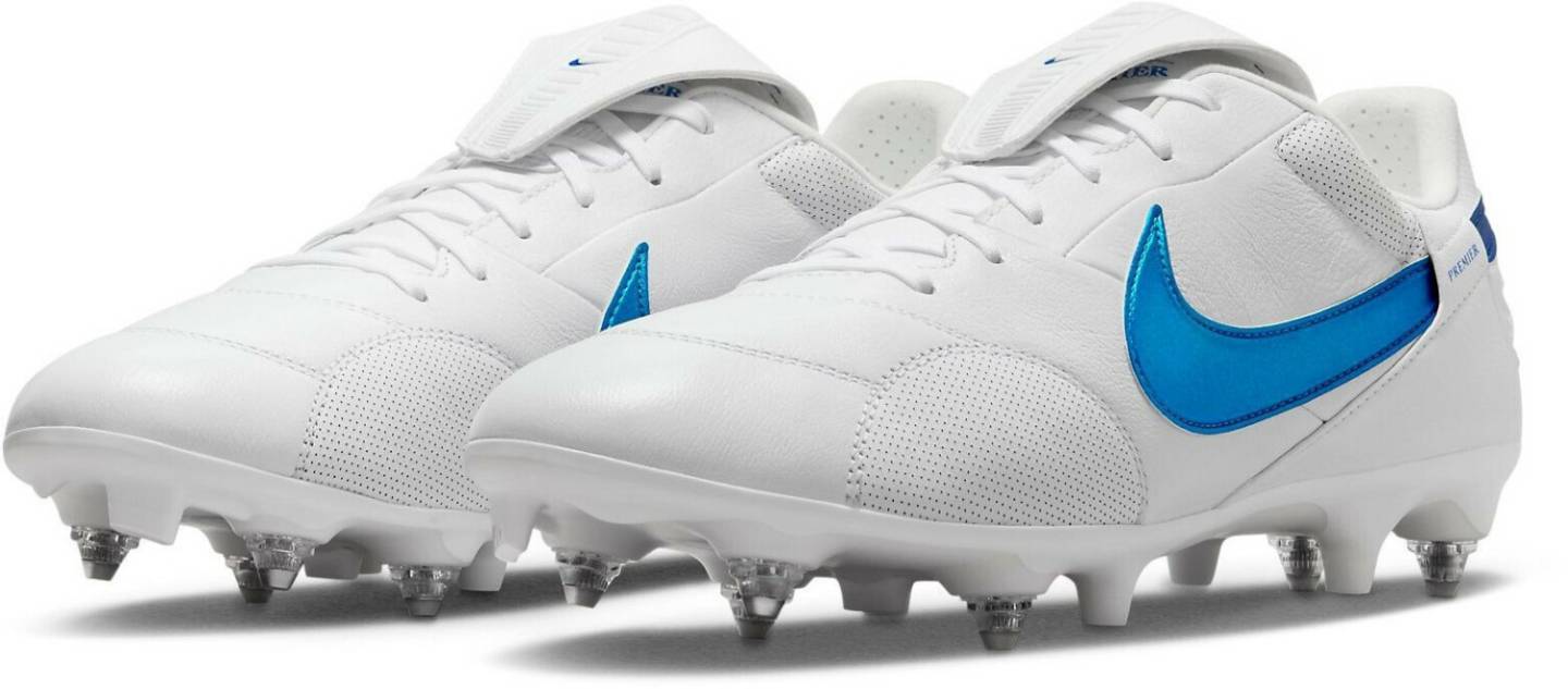 Nike Premier 3 SG-Pro (HM0273) white/signal blue Calzado deportivo